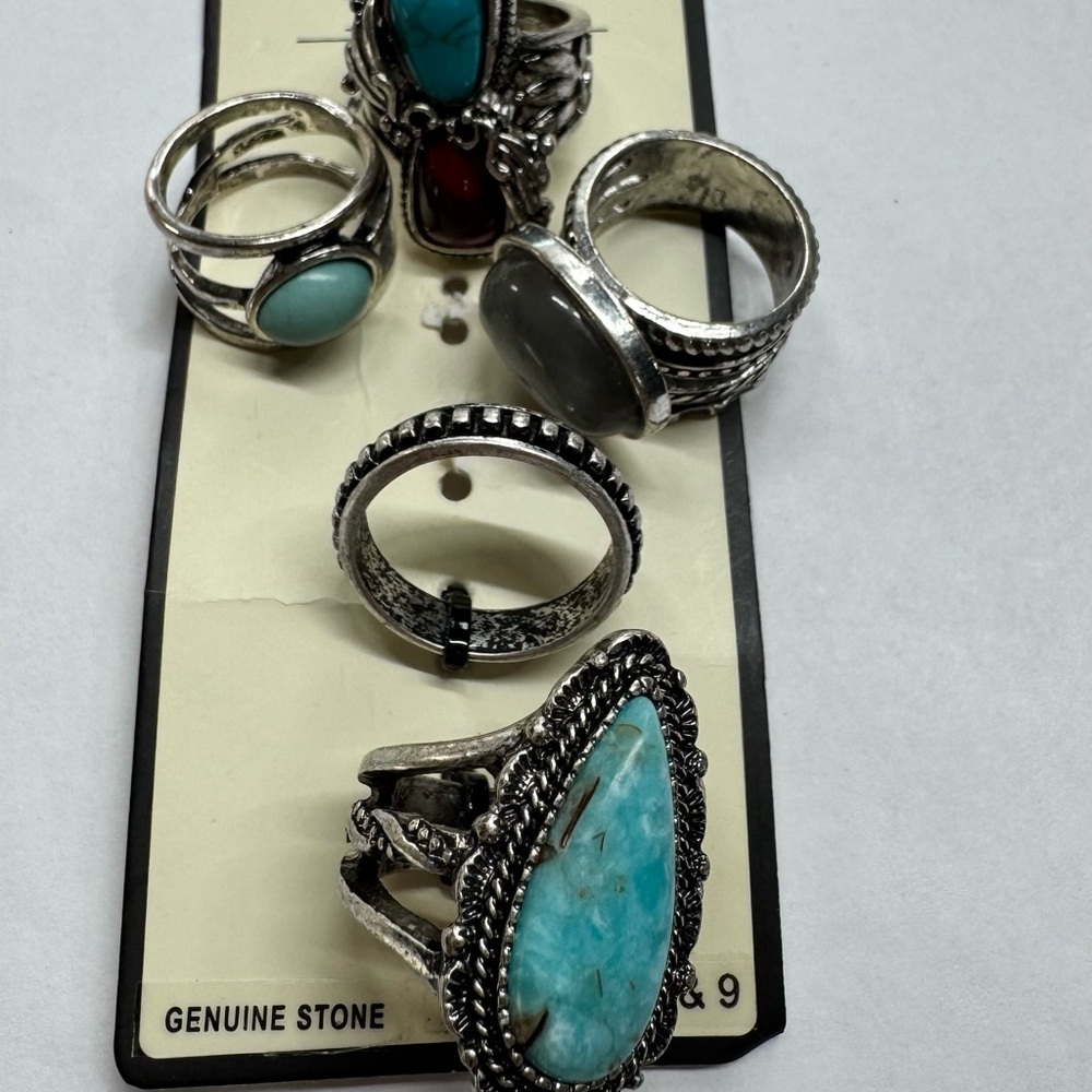 Idyllwind Silver and Blue Ring Collection - Picture 3 of 3